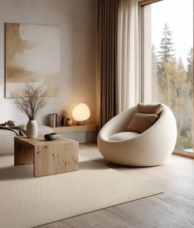 Moderner Teppich Arrow Beige – Bild 2